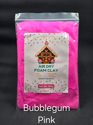 Buy bubblegum Air Dry Foam Clay - FIRM - 100g