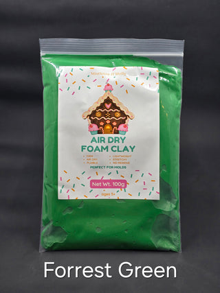 Buy forrest-green Air Dry Foam Clay - FIRM - 100g