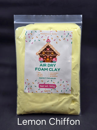 Buy lemon-chiffon Air Dry Foam Clay - FIRM - 100g