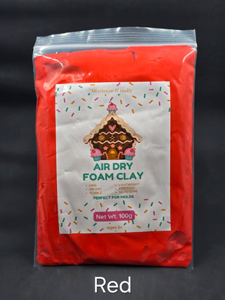 Buy red Air Dry Foam Clay - FIRM - 100g