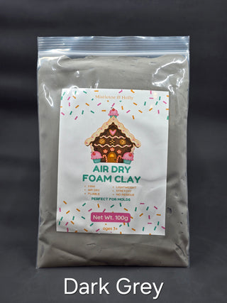 Buy dark-grey Air Dry Foam Clay - FIRM - 100g