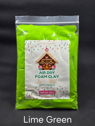 Buy lime-green Air Dry Foam Clay - FIRM - 100g