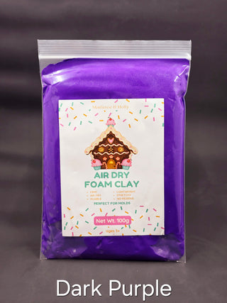 Buy dark-purple Air Dry Foam Clay - FIRM - 100g