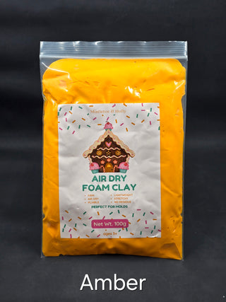 Buy amber Air Dry Foam Clay - FIRM - 100g