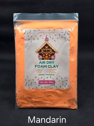 Buy mandarin Air Dry Foam Clay - FIRM - 100g