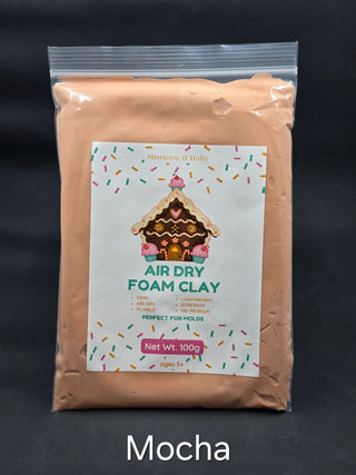 Buy mocha Air Dry Foam Clay - FIRM - 100g