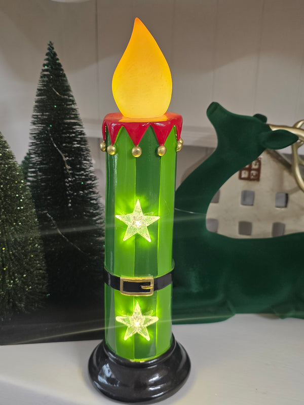 Green LED Candle