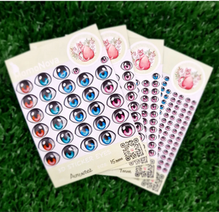 Almond 02 - Adhesive Resin Eyes