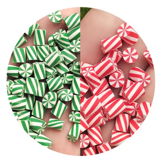 Faux Candy Cane Pieces