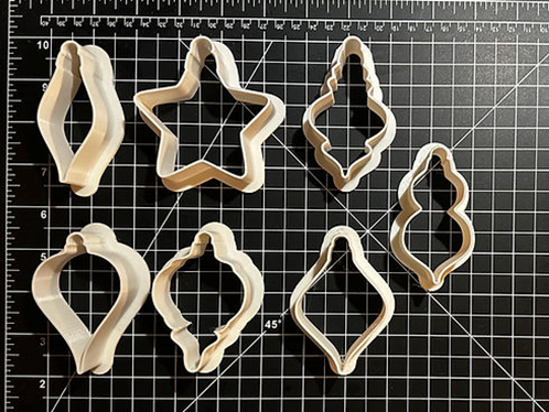 Christmas Ornament Shapes Clay Cutters