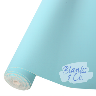 Buy pastel-blue PU Faux Leather - Macaron
