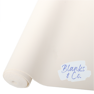 Buy pastel-off-white PU Faux Leather - Macaron