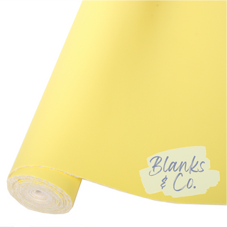 Buy pastel-yellow PU Faux Leather - Macaron