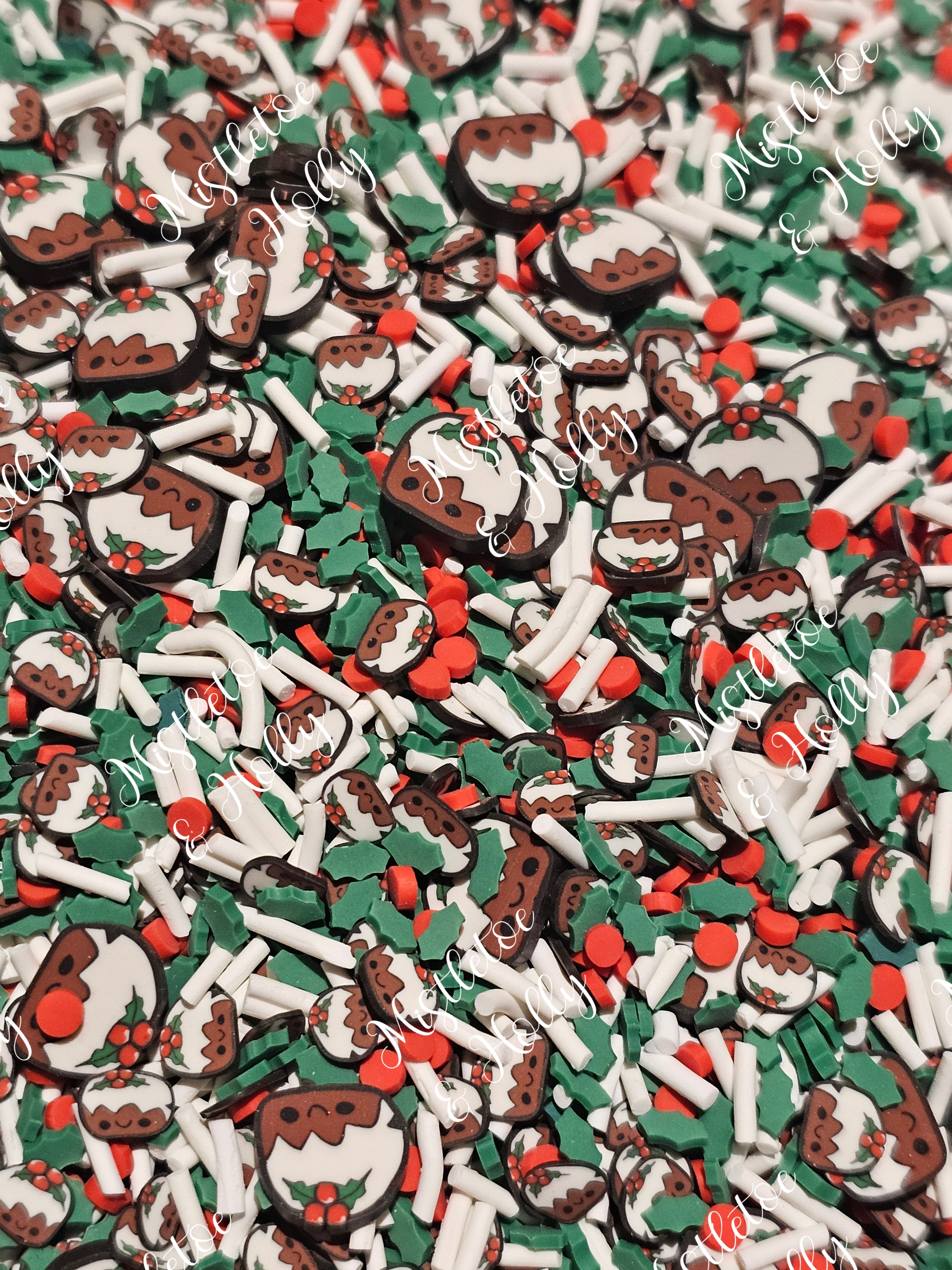 'Christmas Pudding' Sprinkle Mix | Mistletoe & Holly