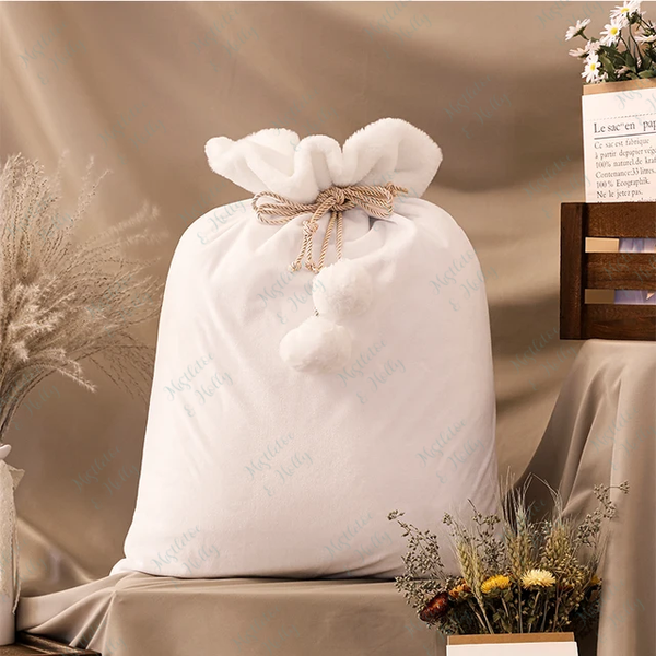 Christmas Sack - white mink