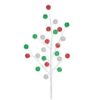 Christmas Spray - Red & Green Ball