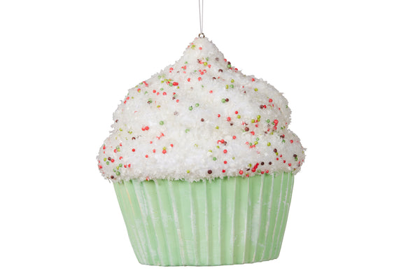 Pastel Green Cupcake Ornament