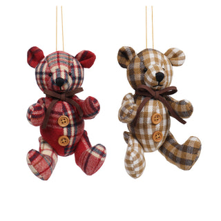 Fabric Bear Ornament
