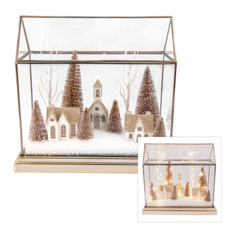 Acrylic House Scene Champagne