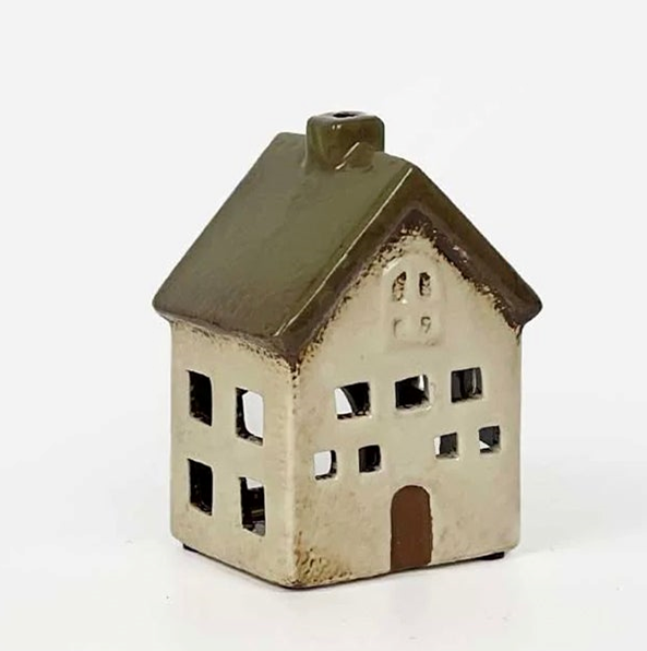 Alsace Tealight Villa Olive Green