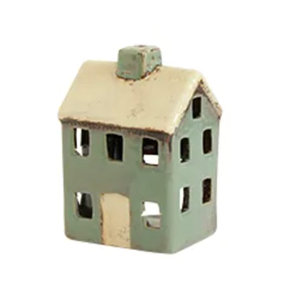 Alsace Petite Tealight House Blue