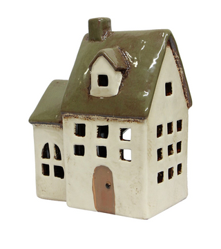 Alsace Tealight Chapel Olive Green