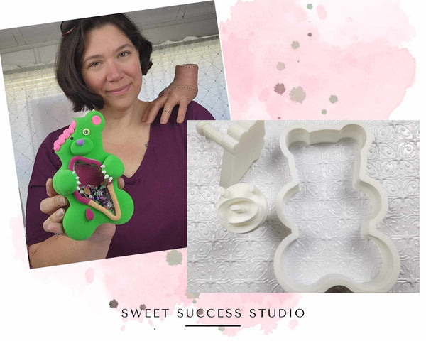 Bear/Donut Shaker Clay Cutter