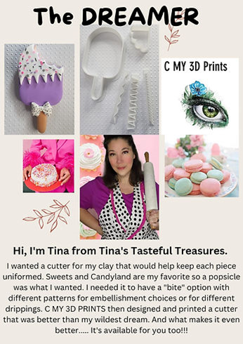 Tina's Ice Cream Pop Clay Cutter