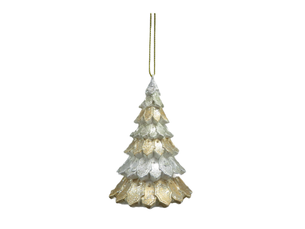 Mini Gold Christmas Tree HO