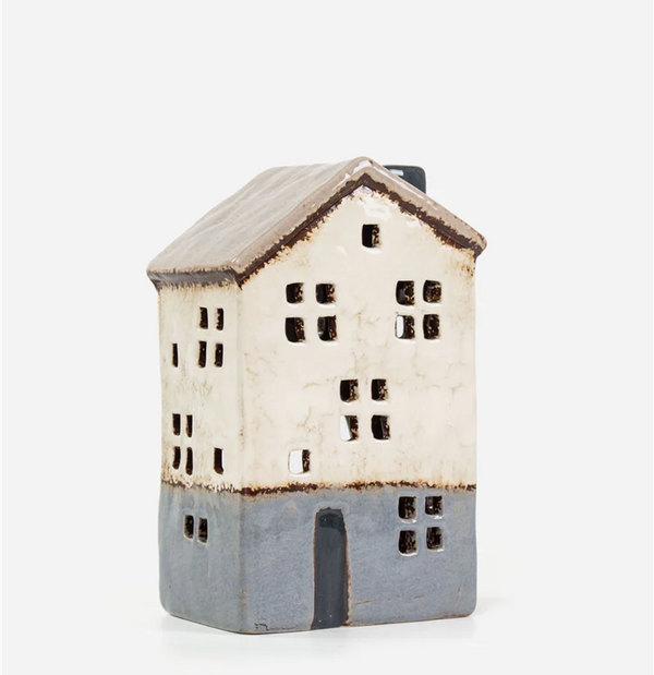 Saint Malo Tea Light House Stone Roof - PRE ORDER