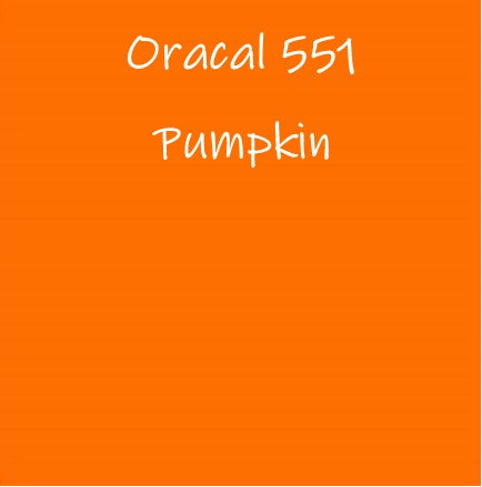 Oracal 551 Permanent Adhesive Vinyl - Pumpkin