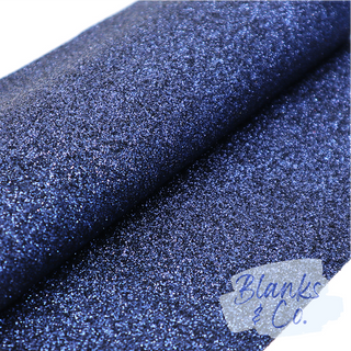 Glitter Faux Leather - Azure Blue (Superfine)