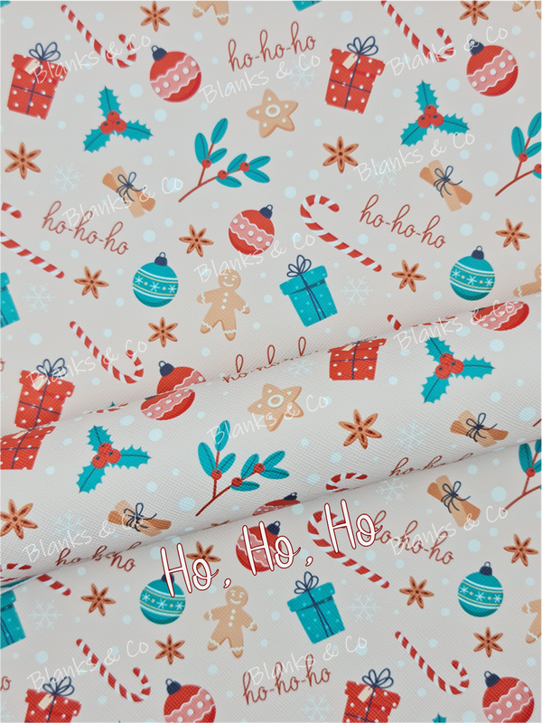 'Ho, Ho, Ho' Faux Leather