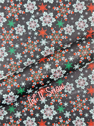 'Let It Snow' Faux Leather