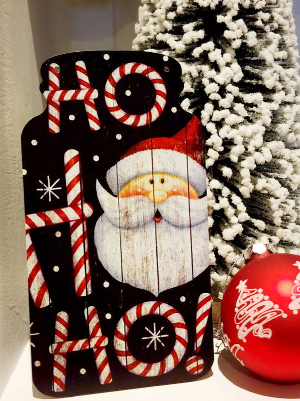 Christmas Sign - Wooden Mason Jar
