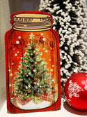 Christmas Sign - Wooden Mason Jar