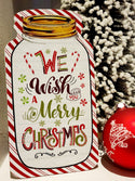 Christmas Sign - Wooden Mason Jar