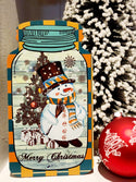Christmas Sign - Wooden Mason Jar