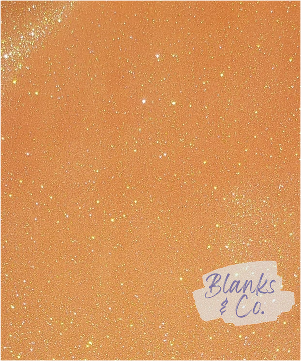 Glitter Faux Leather -Orange (Superfine)