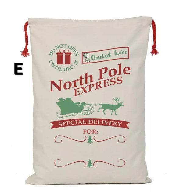 Santa Sack - printed
