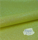 Glitter Faux Leather - Sunshine Yellow (Superfine)