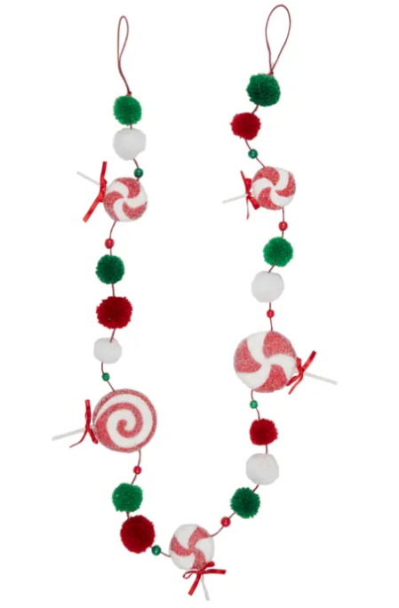 Pom Pom Lollipop Garland