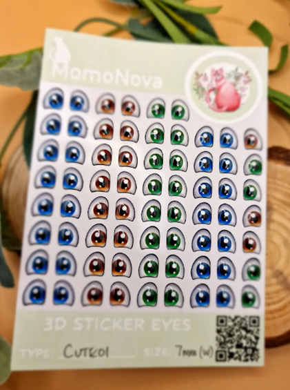 Cute01 - Adhesive Resin Eyes