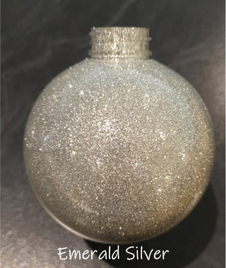 Buy emerald-silver Baubles - Pre Glittered