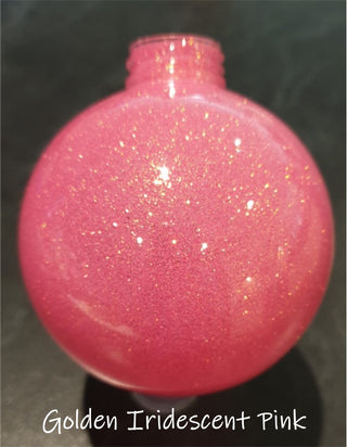 Buy golden-iridescent-pink Baubles - Pre Glittered