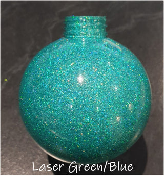 Buy laser-green-blue Baubles - Pre Glittered