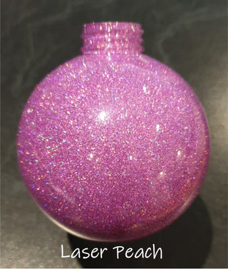 Buy laser-peach Baubles - Pre Glittered