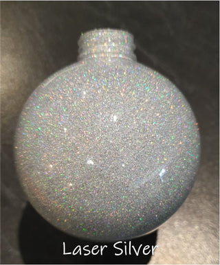 Buy laser-silver Baubles - Pre Glittered