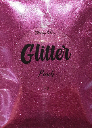 Buy peach Metallic Glitter