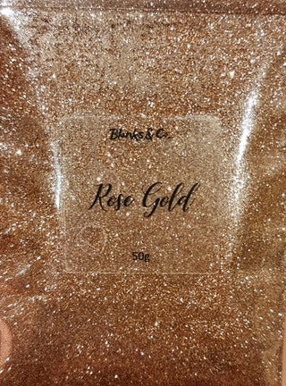 Buy rose-gold Metallic Glitter